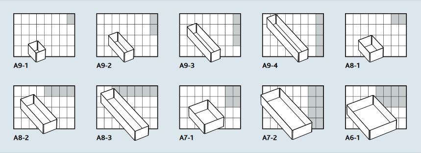 Assorter 55 4x8 Layouts